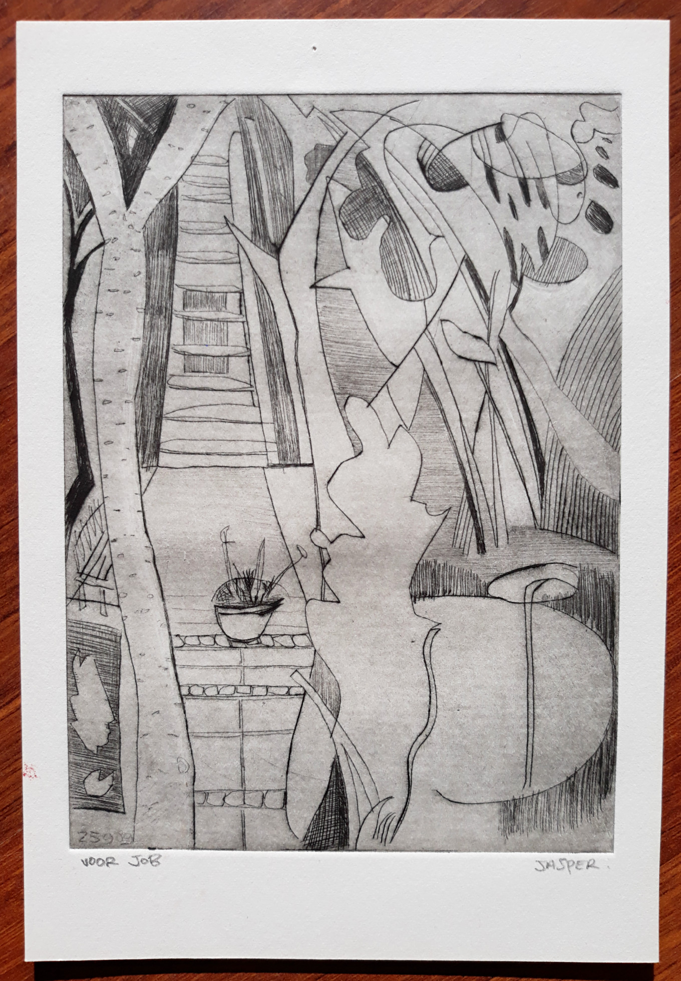 Jasper Krabbe - Zonder titel, ets kopen? Bied vanaf 75!