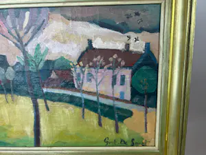 Gustave De Smet - Gustave De Smet – dorpsgezicht in expressieve toets kopen? Bied vanaf 1500!