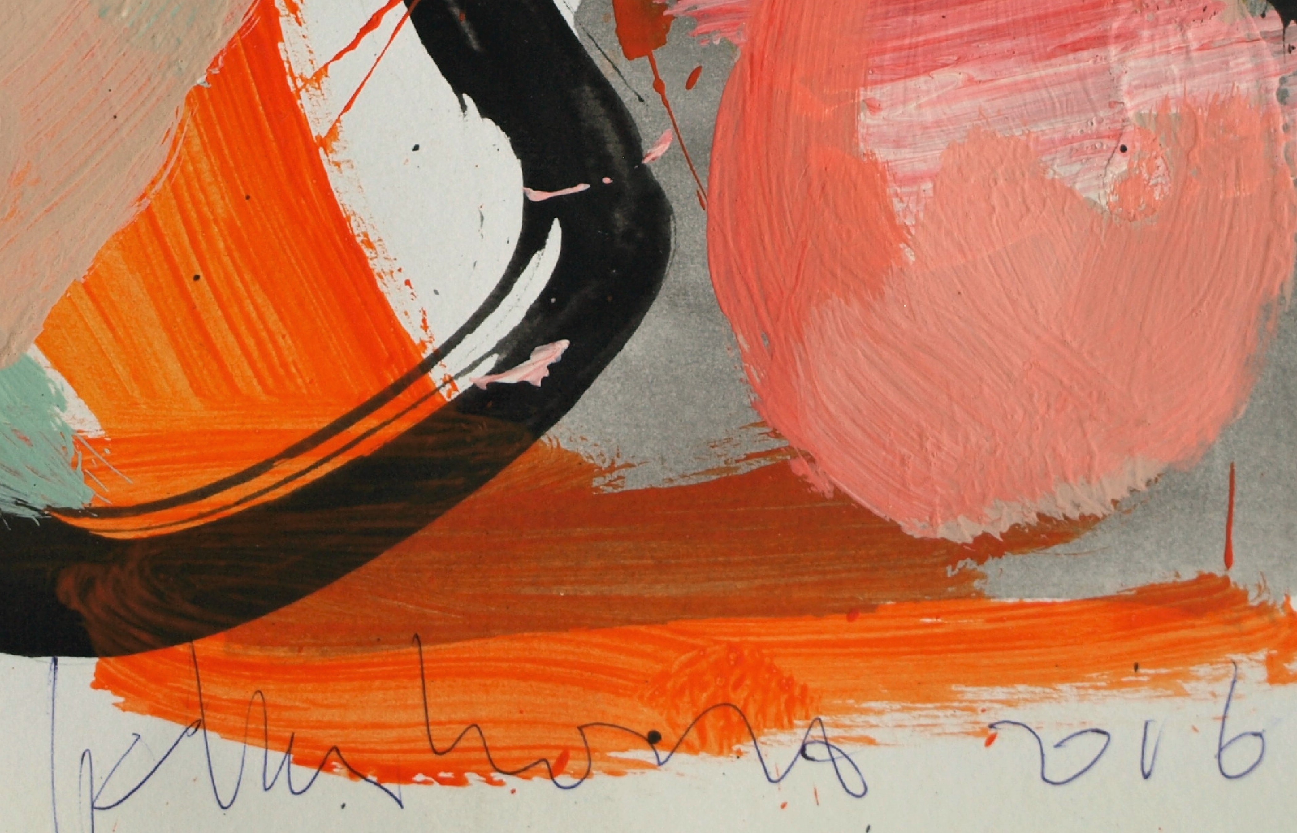 Peter Klashorst - Acrylverf op papier – Abstract 16 - 2016 kopen? Bied vanaf 35!