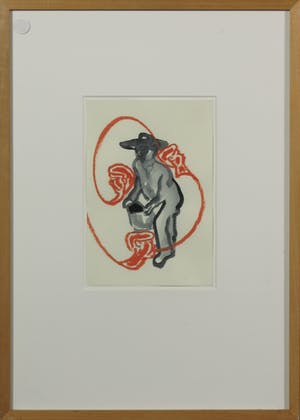 Tanja Smit - Gemengde techniek op papier, Hoofdenjacht - Ingelijst kopen? Bied vanaf 1!