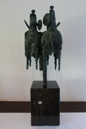Brons (Onbekend) - "Toernooiridders " in brons TOPBEELD! kopen? Bied vanaf 450!