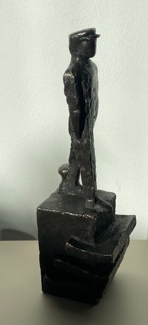 Jaap Hartman - Bronzen beeld "Binnenschipper" kopen? Bied vanaf 100!
