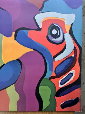 Karel Appel - Lithografische prent - 'Smiling Together' kopen? Bied vanaf 135!