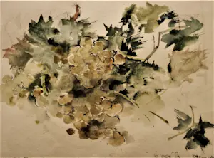 Maria Hofker - Rueter - Bijzonder mooi ingelijste impress. Aquarel "Trequanda 1989" kopen? Bied vanaf 57!