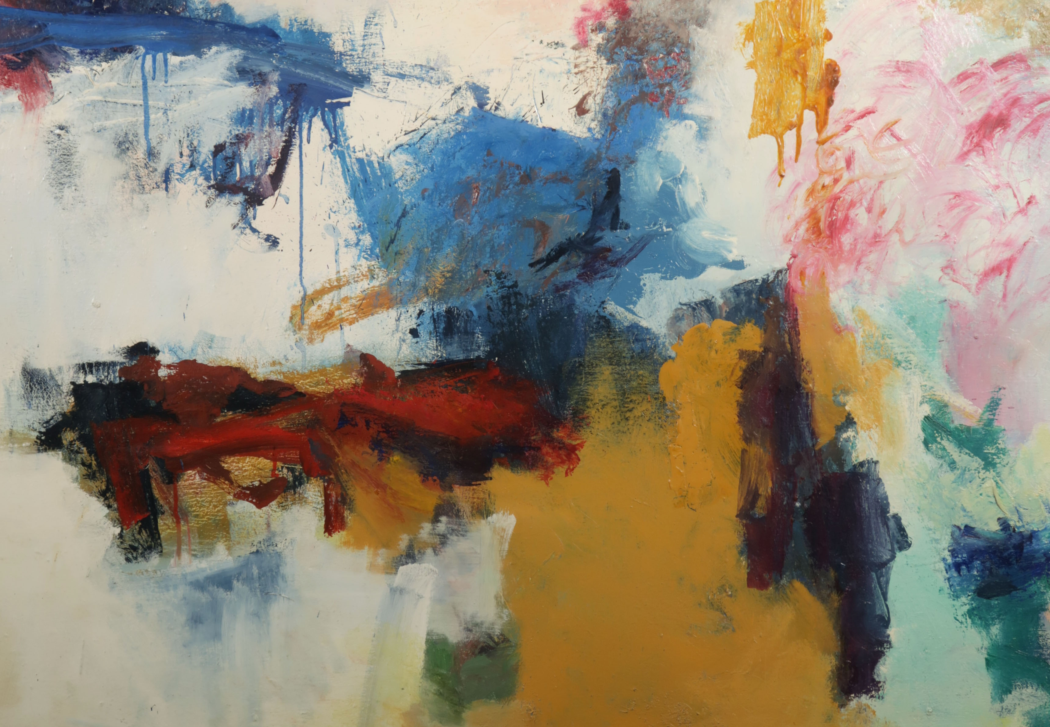 Mathieu Berden - Olieverf op doek, Z.T. - Ingelijst (Zeer groot) kopen? Bied vanaf 250!