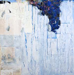 Rachid Ben Ali - Gemengde techniek op doek, Zonder titel verkocht voor € 1!