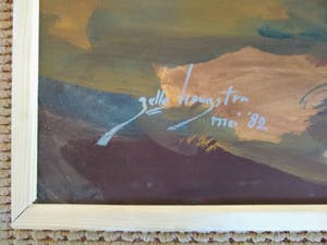 Jelle Hoogstra - Boerderijen in winters landschap / groot werk kopen? Bied vanaf 1!