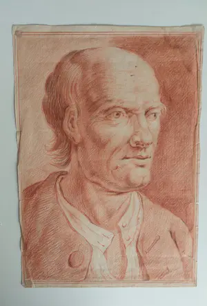 Onbekend - Roodkrijt tekening kopen? Bied vanaf 90!