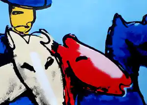 Herman Brood - Kleurenzeefdruk AMAZONE Handgesigneerd--SLECHTS 100EX!!! verkocht voor € 525!