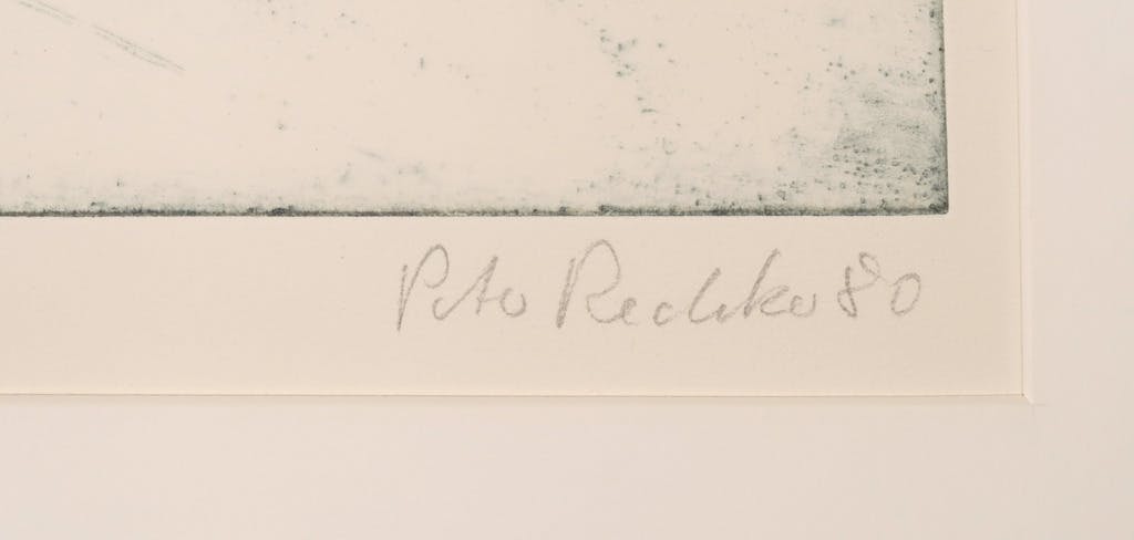 Peter Redeker - Peter Redeker: Ets, Landschaft 80 VI kopen? Bied vanaf 1!