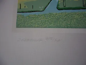 Marcus van Hoorn - Zeefdruk, Titel, "Hollandse Pyramide". kopen? Bied vanaf 30!