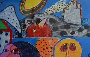 Corneille - Zeefdruk, Pinocchio (INGELIJST), GROOT kopen? Bied vanaf 475!