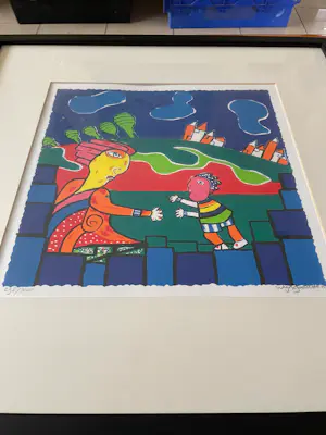 Maartje Wijngaarden - Prachtige ingelijste zeefdruk kopen? Bied vanaf 25!