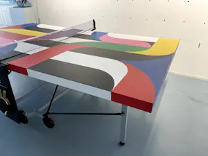 Ropp Schouten - WARE EYECATCHER,DESIGN TAFELTENNISTAFEL GELIMITEERDE OPLAGE kopen? Bied vanaf 450!