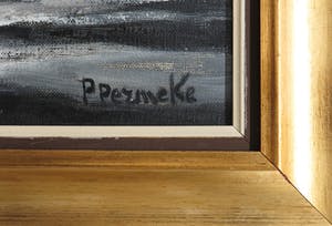 Paul Permeke - Olieverf op doek, Winterlandschap - Ingelijst kopen? Bied vanaf 450!