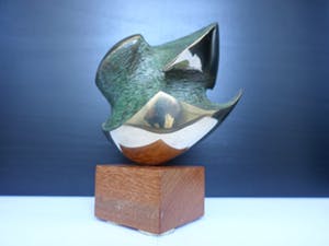 Brons (Onbekend) - Zeer mooie abstracte sculptuur in gepolijst brons. kopen? Bied vanaf 125!