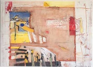 Anneke Peereboom - "Brown Sugar" - Acryl op Papier, Mooi Ingelijst kopen? Bied vanaf 125!