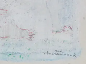 Theo Beerendonk - Vrouwenliefde - Krijt/pastel kopen? Bied vanaf 35!