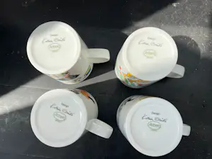 Arzberg - Bekers (4) Porselein - Die Schöne und der Rabe kopen? Bied vanaf 40!