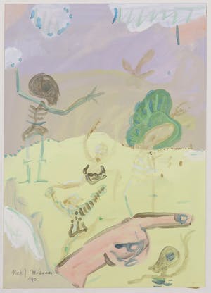 Niek Molenaar - Song of travel / Dodentuin - Gouache (1990) kopen? Bied vanaf 100!