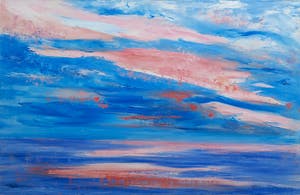 Bitia Rosendor - Acryl op doek, Zonsondergang kopen? Bied vanaf 1!