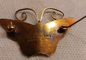David-Andersen - vlinder broche kopen? Bied vanaf 150!