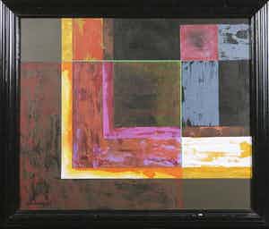 Ton Schulten - Olieverf op doek, Zonder titel - Ingelijst verkocht voor € 600!