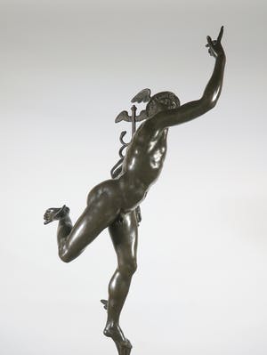 Brons (Onbekend) - Groot indrukwekkend bronzen beeld van Mercurius/Hermes kopen? Bied vanaf 1!