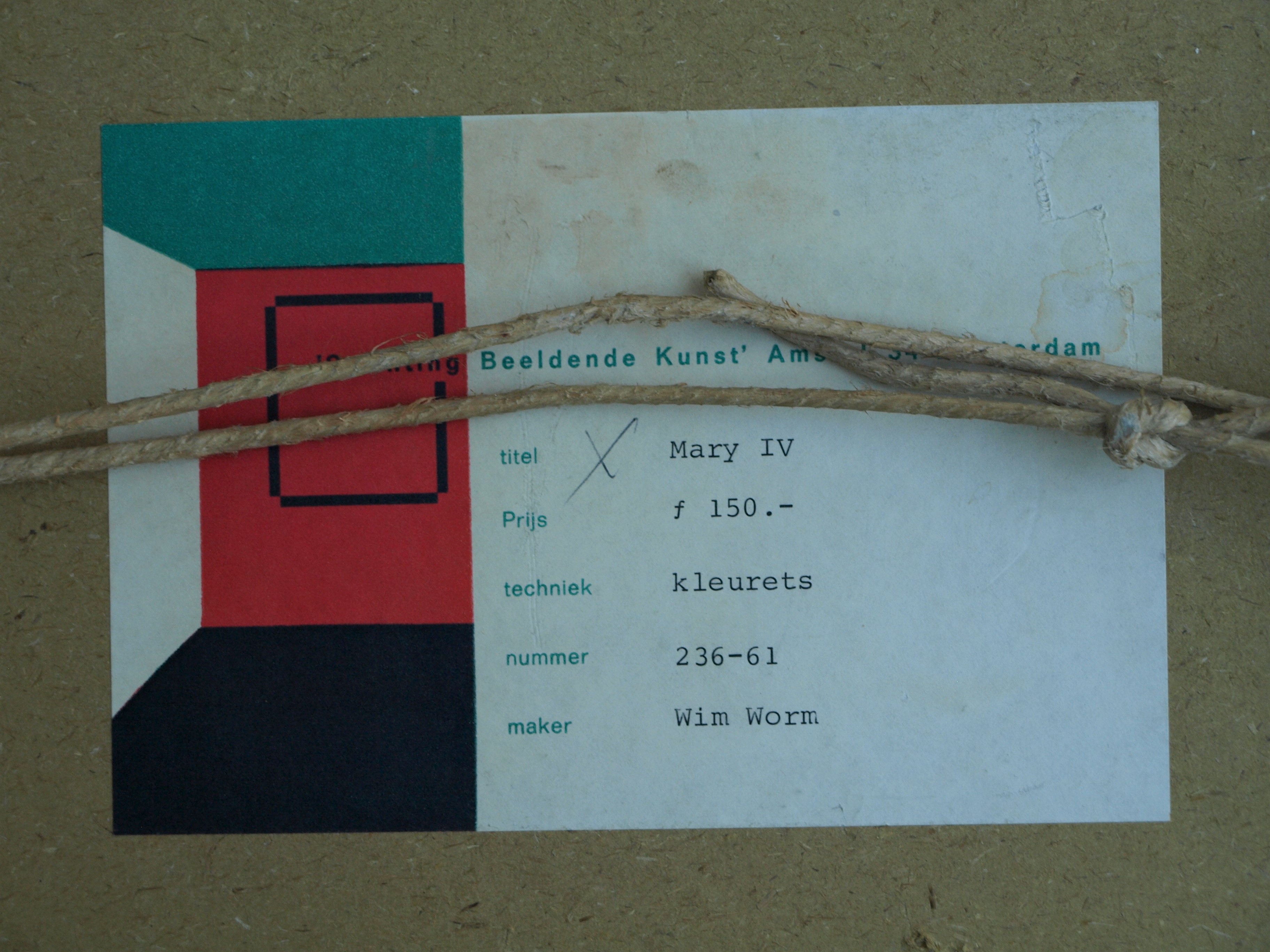 Wim Worm - Ets , Mary IV, Voor de TV – gesigneerd en ingelijst – 1971  kopen? Bied vanaf 25!