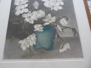 Frans Everbag - Magnolia’s in groene gemberpot. kopen? Bied vanaf 145!