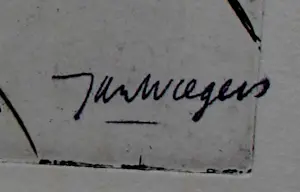 Jan Wiegers - Ets: naakte dame kopen? Bied vanaf 95!