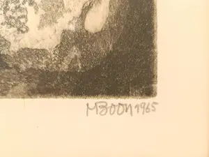 Marcel Boon - Proefdruk van de kunstenaar, lithografie. kopen? Bied vanaf 54!