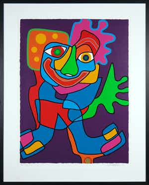 Marianne Naerebout - Zeefdruk, Free spirit - Ingelijst (Groot) verkocht voor € 50!