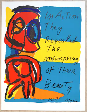 Karel Appel - In Action They Revealed The Mainspring of Their Beauty, litho kopen? Bied vanaf 225!