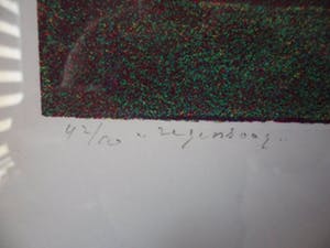 Doris Groeneveld - Zeefdruk, Titel, "Regenboog". kopen? Bied vanaf 15!