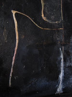 Niet of onleesbaar gesigneerd - Boeiend jaren 60 Materieschilderij "Compositie in Zwart en Wit"gesigneerd kopen? Bied vanaf 10!