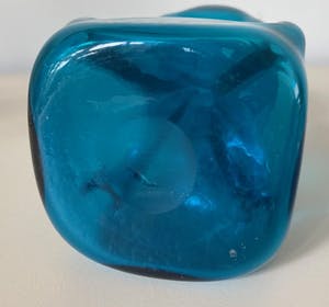 Jacob Eiler Bang - IJsvogel blauwe 'kluk kluk' karaf - Holmegaard kopen? Bied vanaf 50!