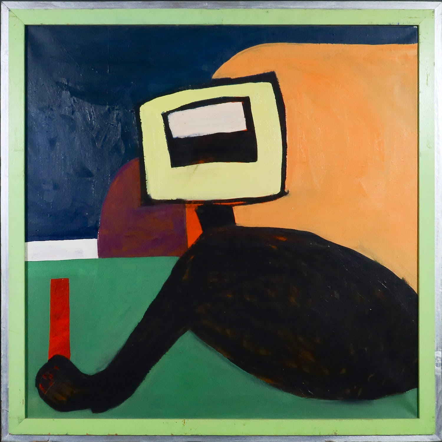 Conny Sprinkhuizen - Olieverf op doek, Ned Kelly - Ingelijst (Groot) verkocht voor € 70!