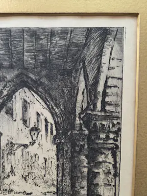 Willem van Leusden - Galerij. Zuilen. Poort. kopen? Bied vanaf 39!
