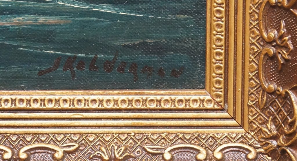 Jan Kelderman -  olieverf op doek - zeegezicht kopen? Bied vanaf 170!