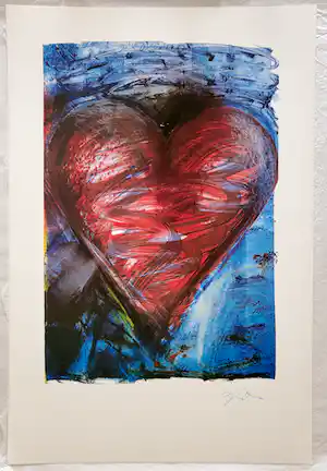 Jim Dine - Ohne Titel, signiert verkauft für € 360!