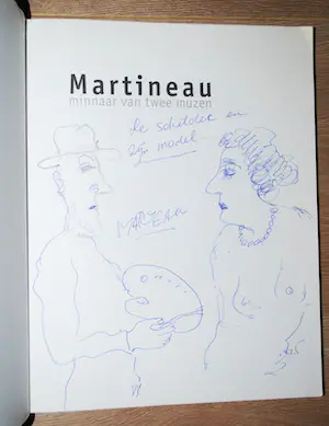 Anton Martineau - Pentekening in genummerd en gesigneerd boek kopen? Bied vanaf 75!