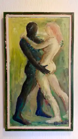 Erwin de Vries - ERWIN DE VRIES (1929)–Man Vrouw naakt –Gesigneerd & ingelijst–1965 verkauft für € 390!