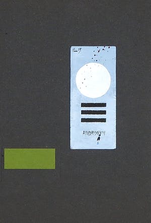 Leon Savelsberg - Gouache en collage op papier, Zonder titel kopen? Bied vanaf 1!