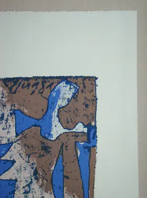 Franz Eggenschwiler - Engel - 1988 - Originele houtsnede, handgesigneerd kopen? Bied vanaf 120!