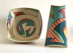 Rosenthal - vaas en schaal “Flash One” kopen? Bied vanaf 125!