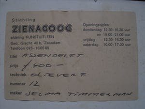 Selma Timmerman - finalist Prix de Rome 1979 - olieverf "Landschap bij Assendelft" gesigneerd kopen? Bied vanaf 10!