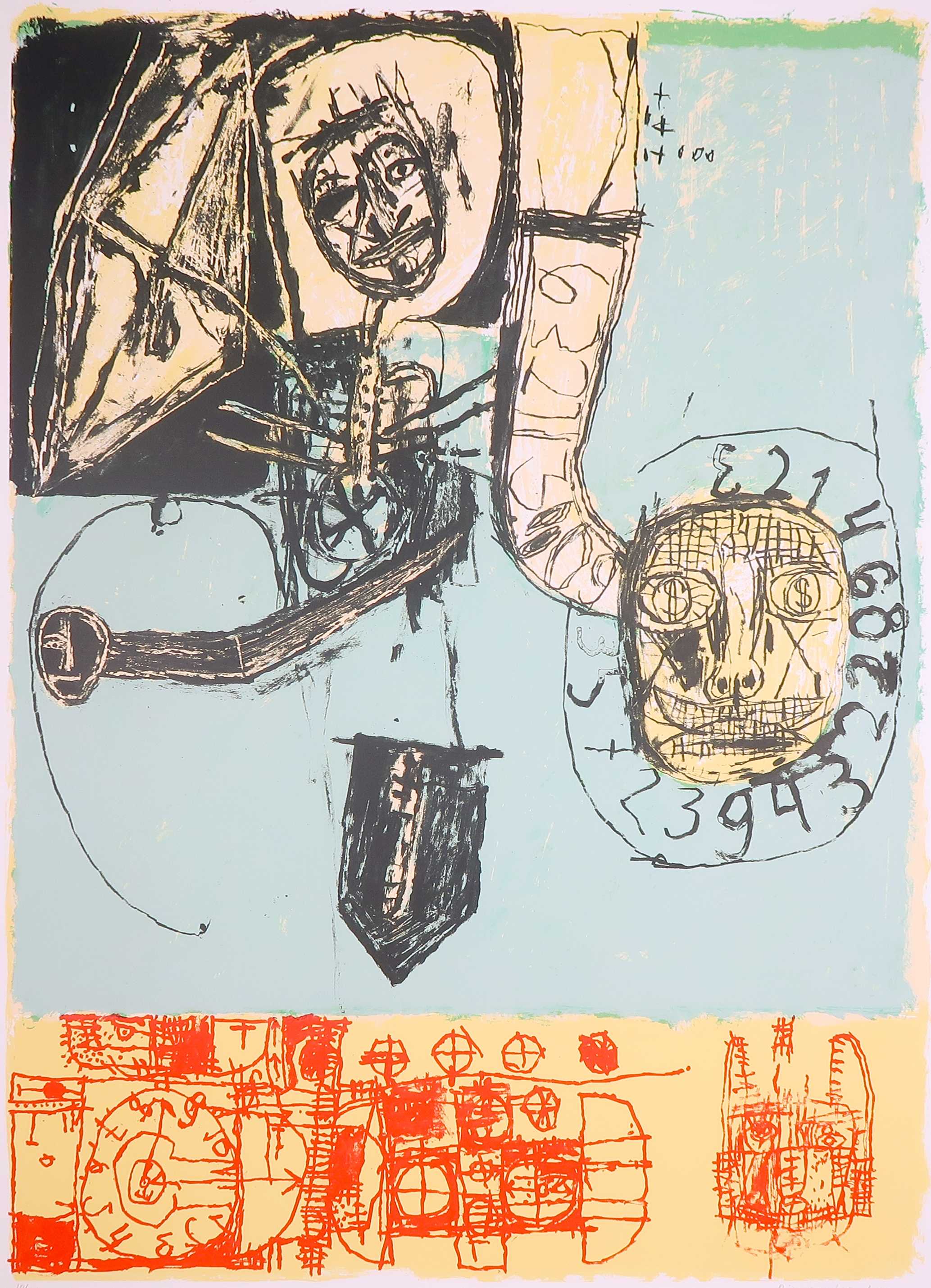 Rik van Iersel - Zeefdruk, Zonder titel verkocht voor € 40!