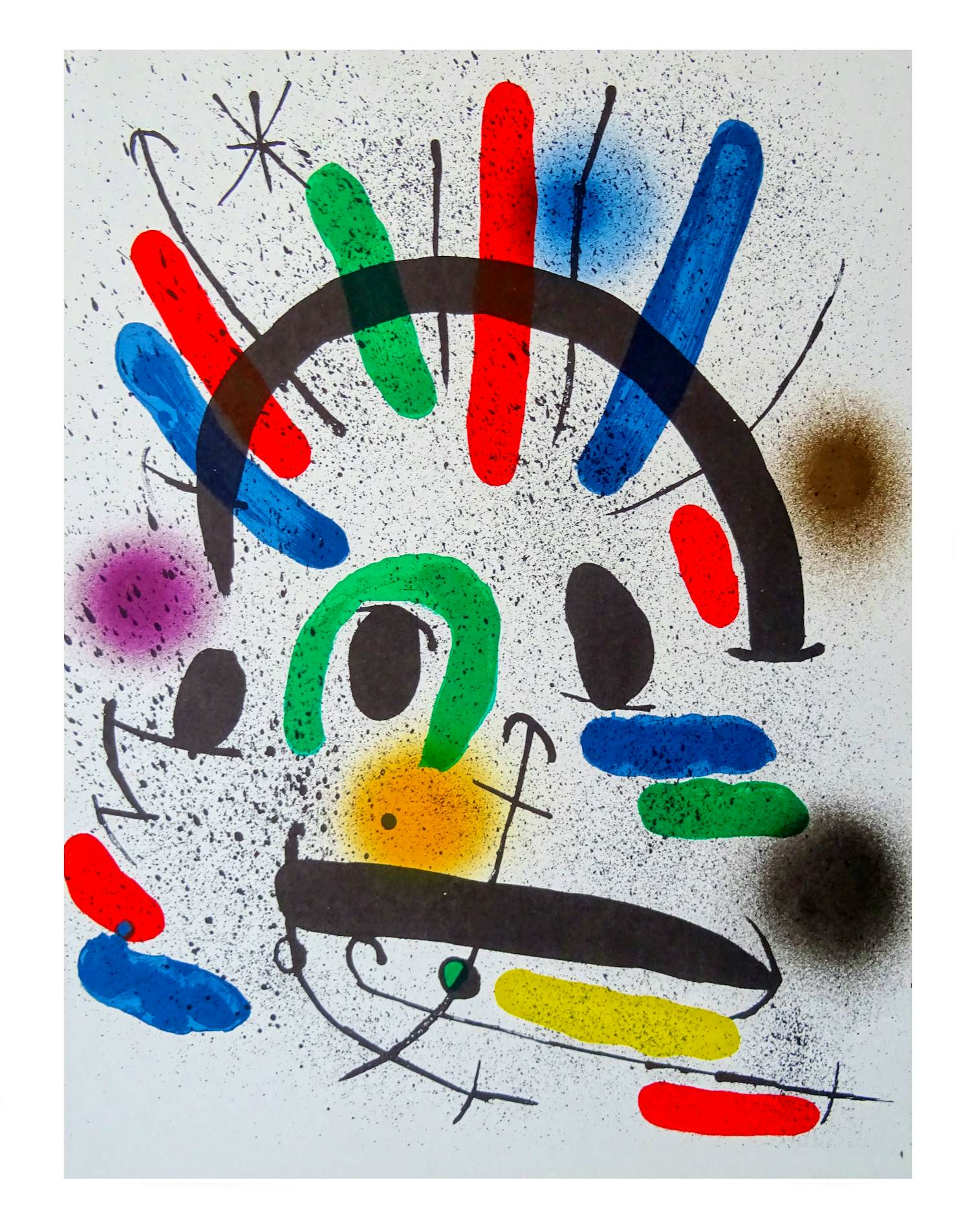 Joan Miro - Originele lithografie II - Litografo (Band I) 1972 , referenties Mourlot 858 verkocht voor € 139!