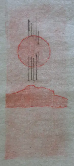 Jan Montyn - FIGURATIEVE ABSTRACTIE / KLEURETS / 41x57cm / SIG / 1984 kopen? Bied vanaf 10!